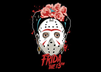 Frida the 13th t shirt graphic design