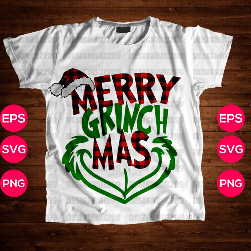 The Grinch three Christmas T-shirt Design|Grinchmas|Drink Up Grinches T-shirt Design