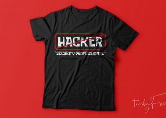 Security professional T shirt design for sale