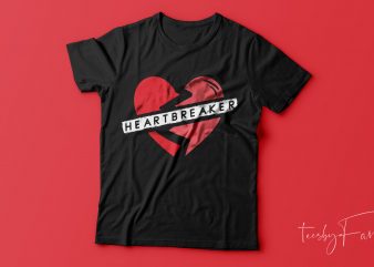 Heartbreaker | Cool T shirt design for sale