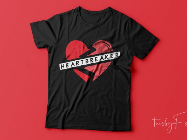 Heartbreaker | cool t shirt design for sale
