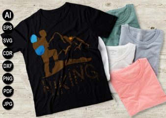 Hiking vector t-shirt designs
