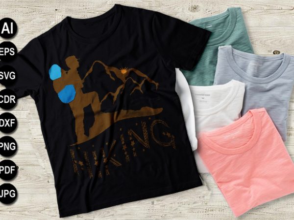 Hiking vector t-shirt designs