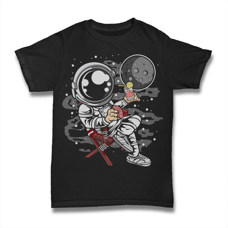 t-shirt vector 100 Astronaut Cartoon Designs Bundle