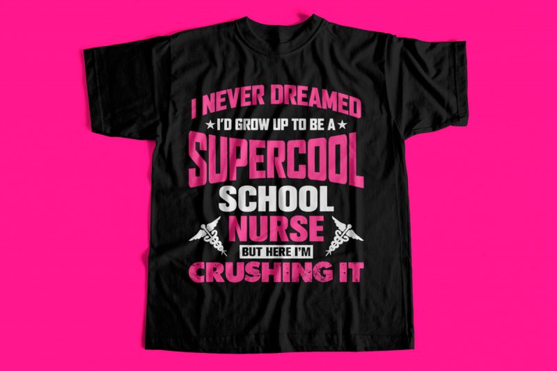 Nurse T-Shirt Design Bundle – Pack of Premium and Best Selling Nurse T-Shirt designs