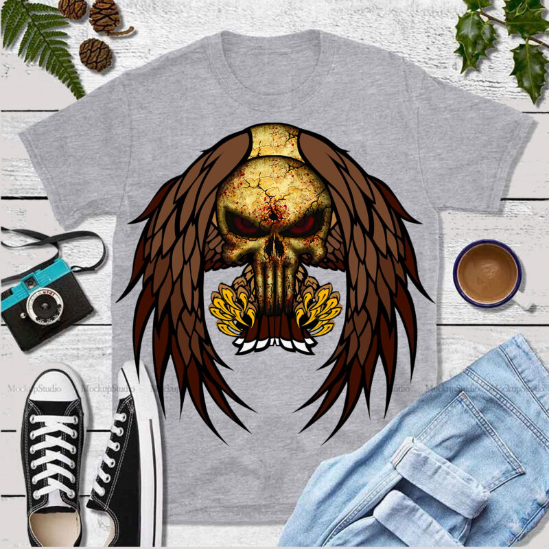 Horror skull design T-shirt