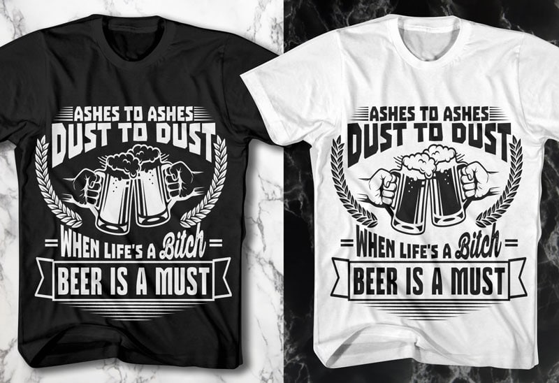 Funny beer tshirt design