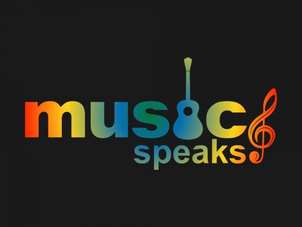 “music speaks” vector design t-shirt template buy t shirt design for sale!