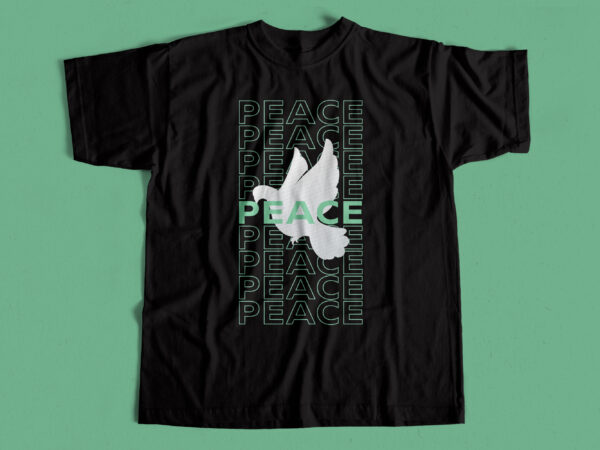 Peace t shirt design for sale