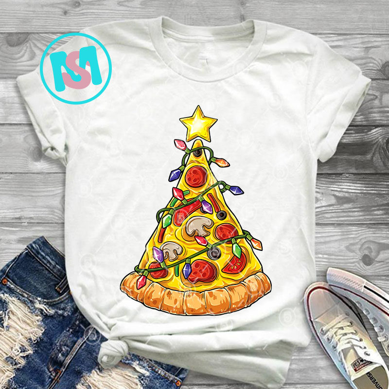 Christmas Bundle PNG, Elf PNG, Merry Christmas PNG, Pizza Tree PNG, Cat PNG, Santa Claus PNG, Digital Download
