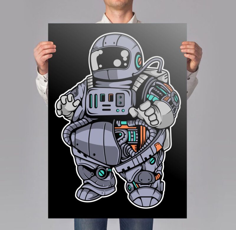 100 Astronaut Cartoon Designs Bundle