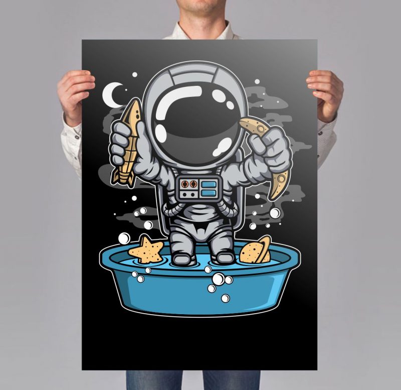 50 Astronaut Cartoon Designs Bundle #3