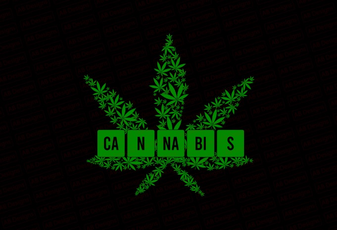 Cannabis Periodic T-Shirt Design
