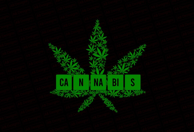 Cannabis Periodic T-Shirt Design