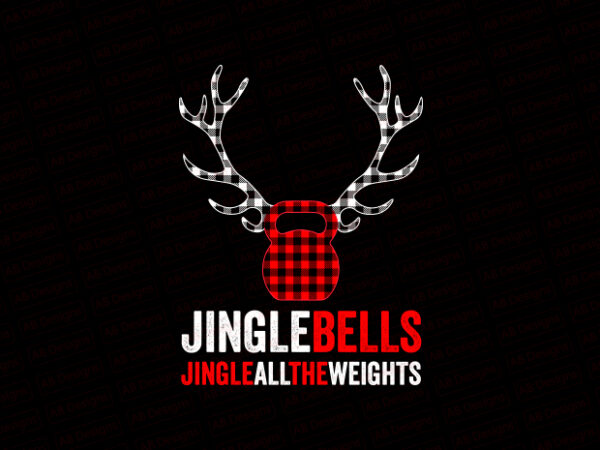 Jingle bells jingle all the weight t-shirt design