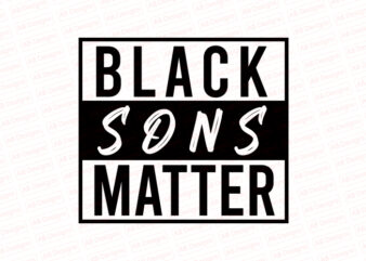 Black sons matter T-Shirt Design