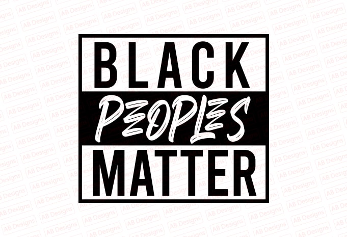 Black peoples matter T-Shirt Design