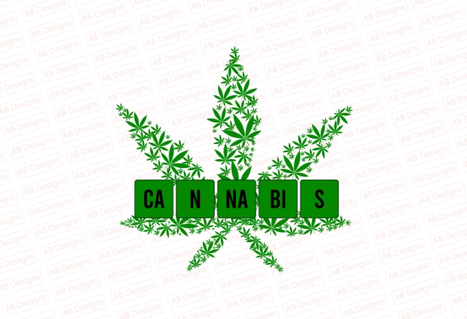 Cannabis Periodic T-Shirt Design