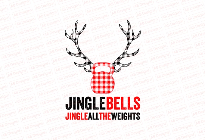 Jingle bells jingle all the weight T-Shirt Design