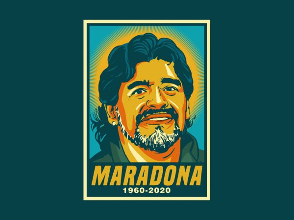 Rip maradona t shirt design online
