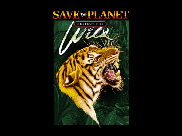 Save this planet t shirt template vector