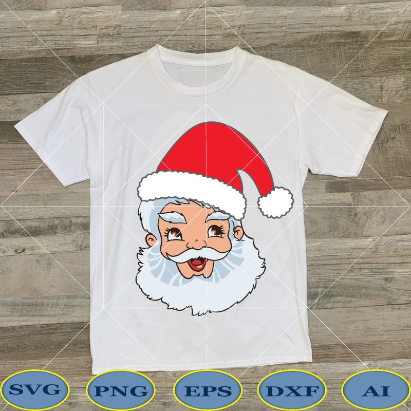 Santa Claus t shirt template vector, Santa Claus Svg, Santa Claus vector, Santa's face vector, Santa face Svg, Funny Santa Svg, Santa Svg, Santa vector, holiday svg, Funny santa claus