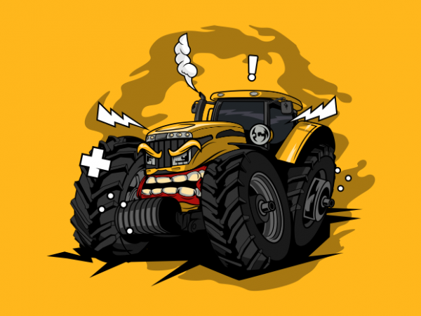 Tractor monster farm t shirt designs for sale