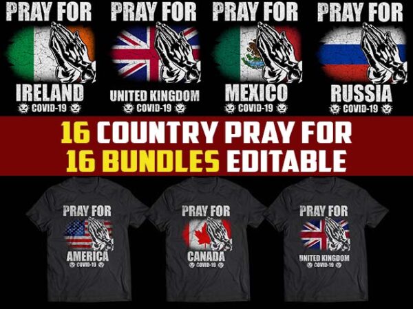 16 Pray for Country covid 19 corona virus bundle 16 Pray for Country covid 19 corona virus bundle