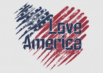 “I really Love America” vector design t-shirt template buy t shirt design for sale!