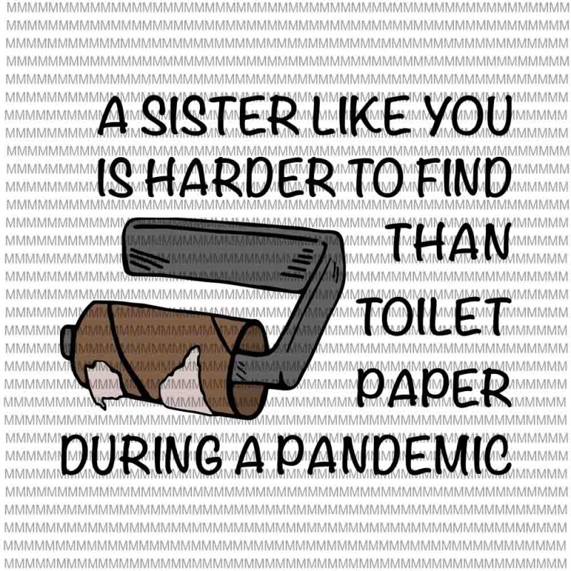 A Sister Like You Is Harder To Find Than Toilet Paper During A Pandemic svg, Funy Sister quote svg, Funny Quote svg