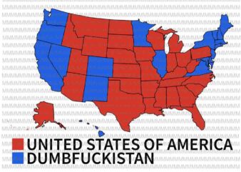 Election Map United States of America Dumbfuckistan svg, United States of America Vs Dumbfuckistan Election svg vector clipart