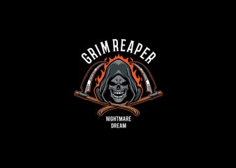Grim Reaper vector t-shity design