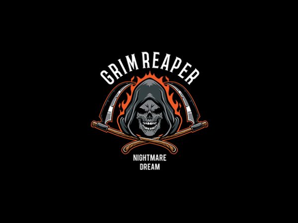 Grim reaper vector t-shity design