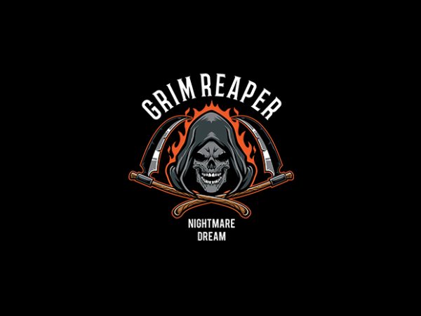Grim reaper vector t-shity design