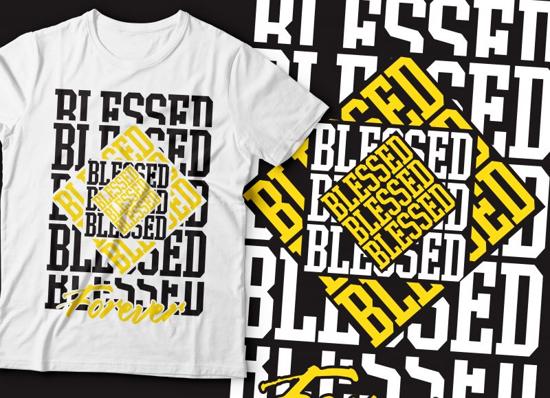 blessed christian tshirt design | bible tshirt design |religious tshirt design