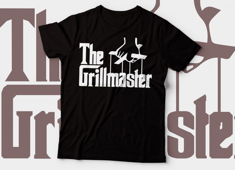 The grillfmaster t-shirt design t-shirt design | chef t-shirt design