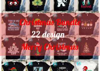 Christmas Bundle PNG, Merry Christmas PNG, Santa Claus PNG, Reindeer PNG, Gnomies PNG, Digital Download t shirt vector file