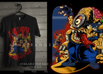 Zombie Minion t shirt graphic design