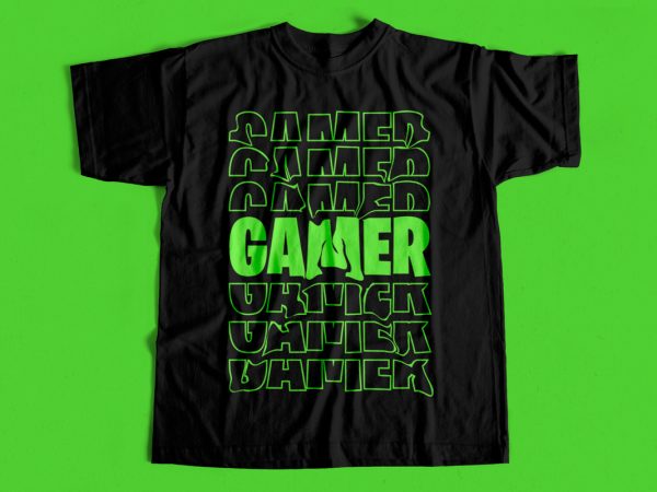Dope gamer t shirt design for sale