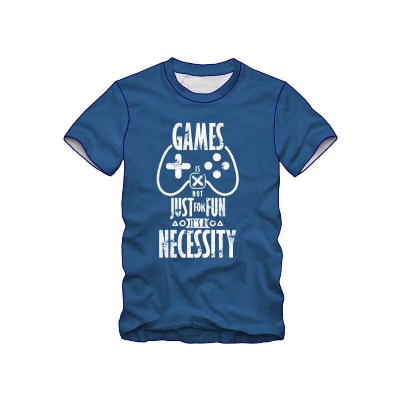 “Games is not just for fun” vector design template buy t shirt design for sale!