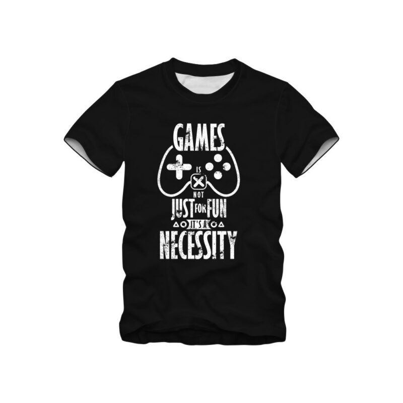 “Games is not just for fun” vector design template buy t shirt design for sale!