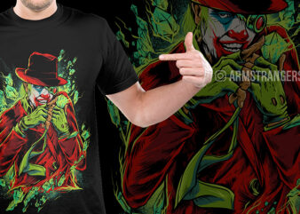 The Clown t shirt designs for sale