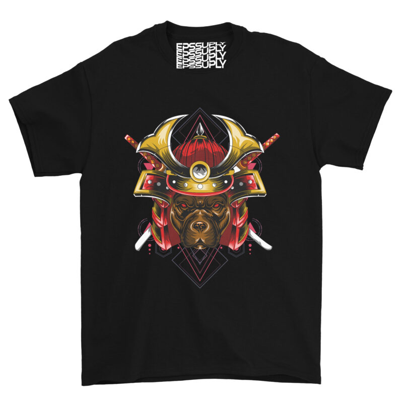 the head of DOGS SAMURAI - Buy t-shirt designs