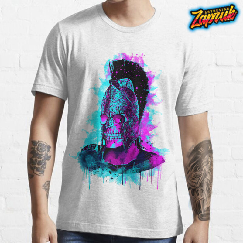 Sparta Skull Artwork tshirt design for sale