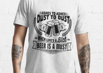 Funny beer tshirt design