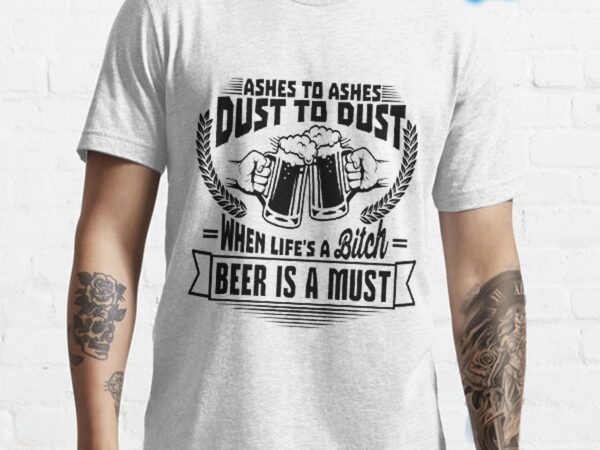 Funny beer tshirt design