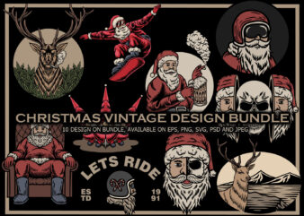 Christmas vintage design bundle