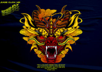 Dragon mechanical t shirt vector illustration