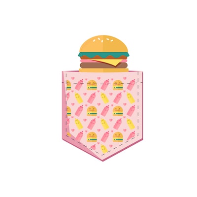Pocket burger design svg-eps-ai-png-jpg