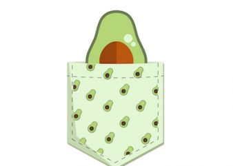 Porcket Avocado Design – SVG-AI-EPS-PNG-JPG
